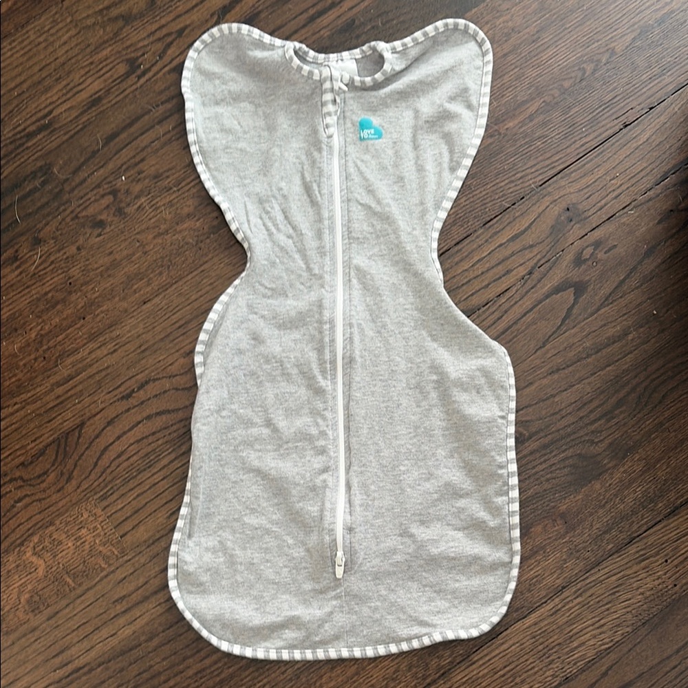 Velcro-style Infant Swaddle Sleep Sack - Light Gray
